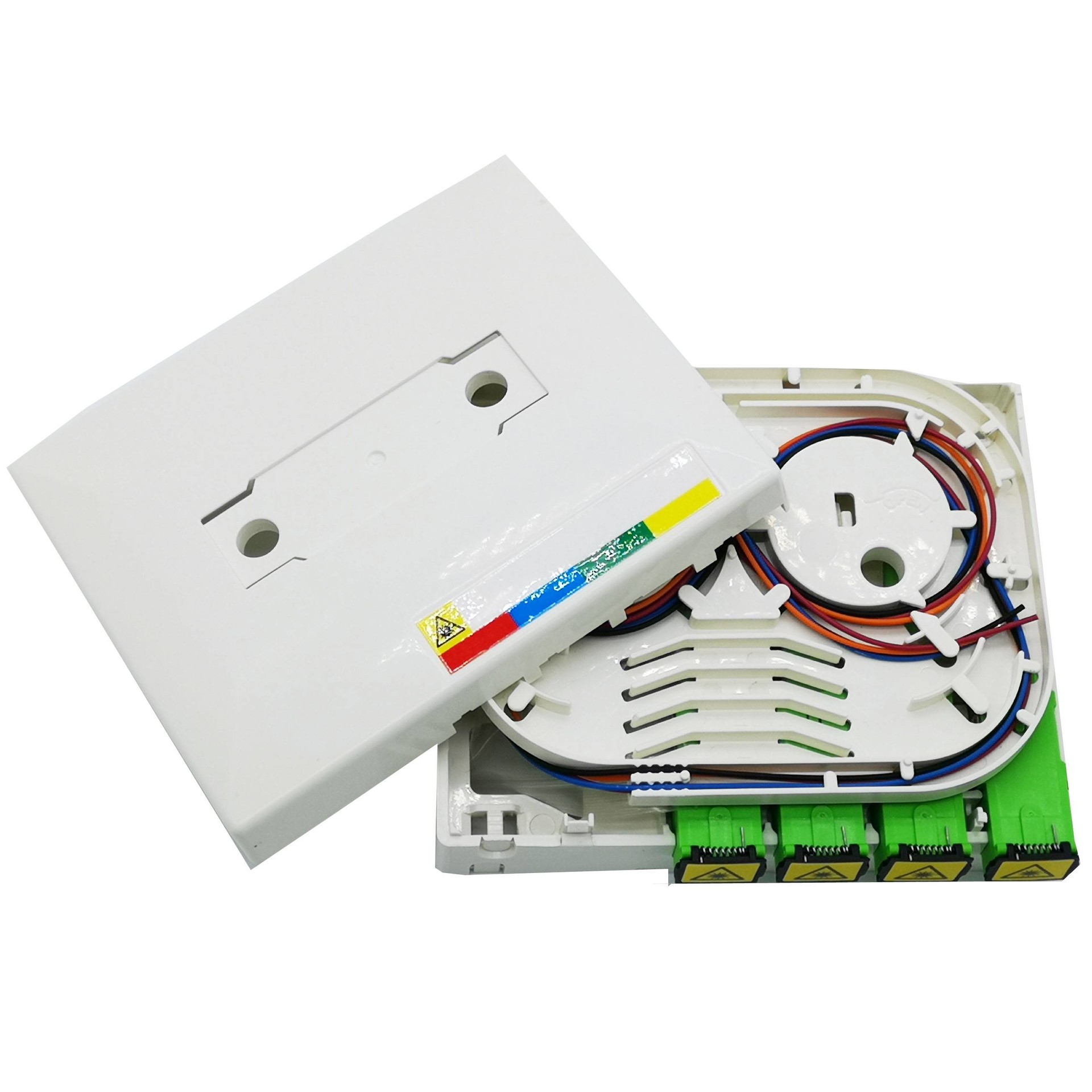 Indoor FTTH Fiber Optic Wall Plate Outlet SC LC Port Supplier & Manufacturer